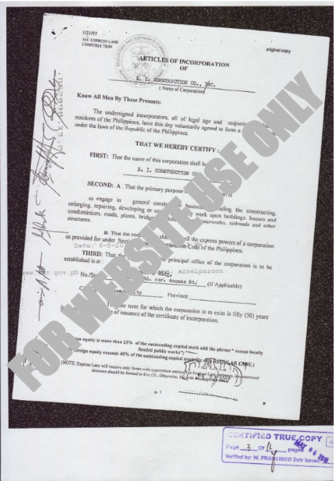 5)Certificate of Incorporation 2